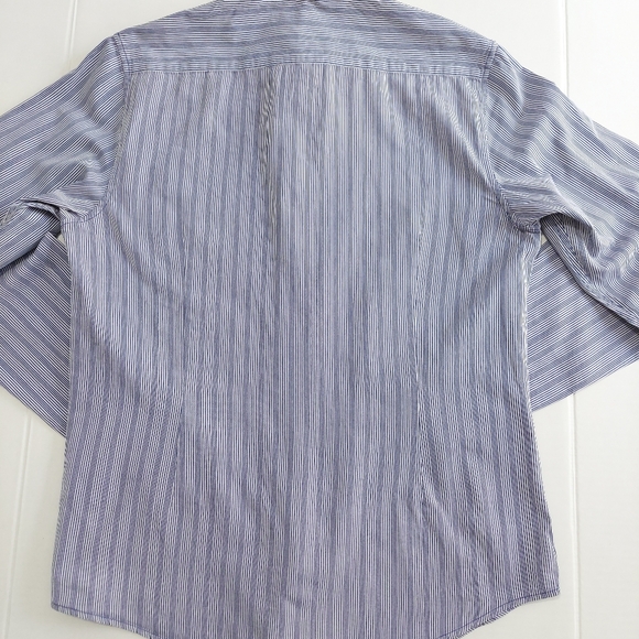 Ben Sherman Men's Shirt Size XL Blue White Stripe Long Sleeve Button Down Cotton - Picture 5 of 15